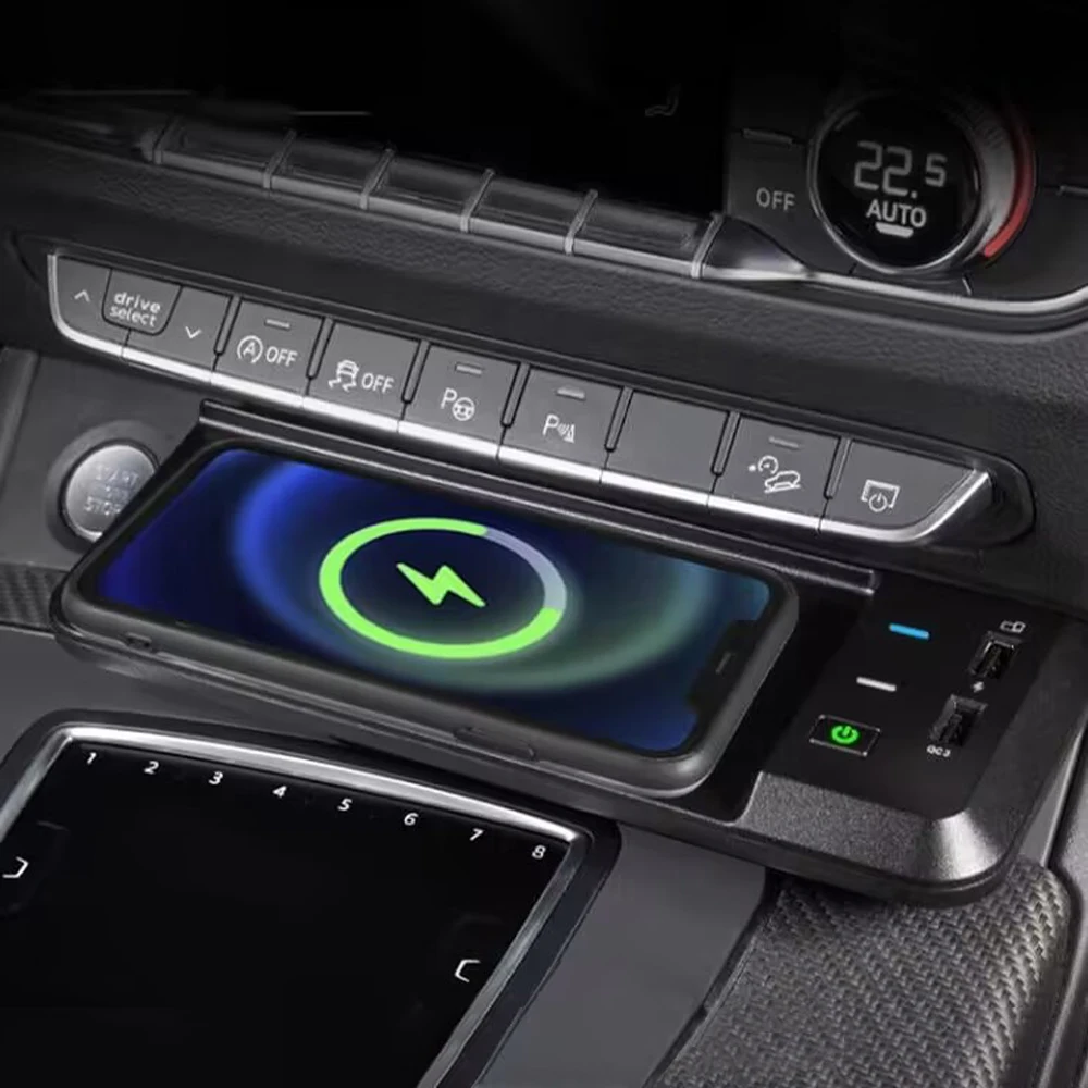 Car wireless charger for Audi Q5 SQ5 2018-2020 charging pad phone mount fast charge usb mobile holder accessories interior
Car wireless charger for Audi Q5 SQ5 2018-2020 charging pad phone mount fast charge usb mobile holder accessories interior