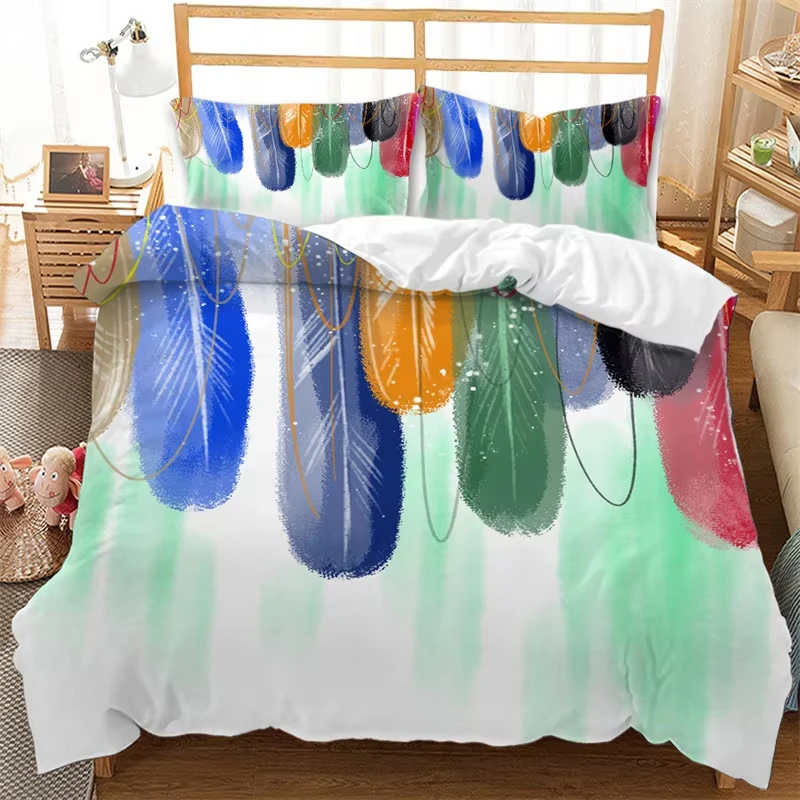 Feather Bedding Set Bohemia Style Abstract Geometric Print Duvet Cover Set Microfiber Comforter Cover King Queen For Kids Adults
Feather Bedding Set Bohemia Style Abstract Geometric Print Duvet Cover Set Microfiber Comforter Cover King Queen For Kids Adults