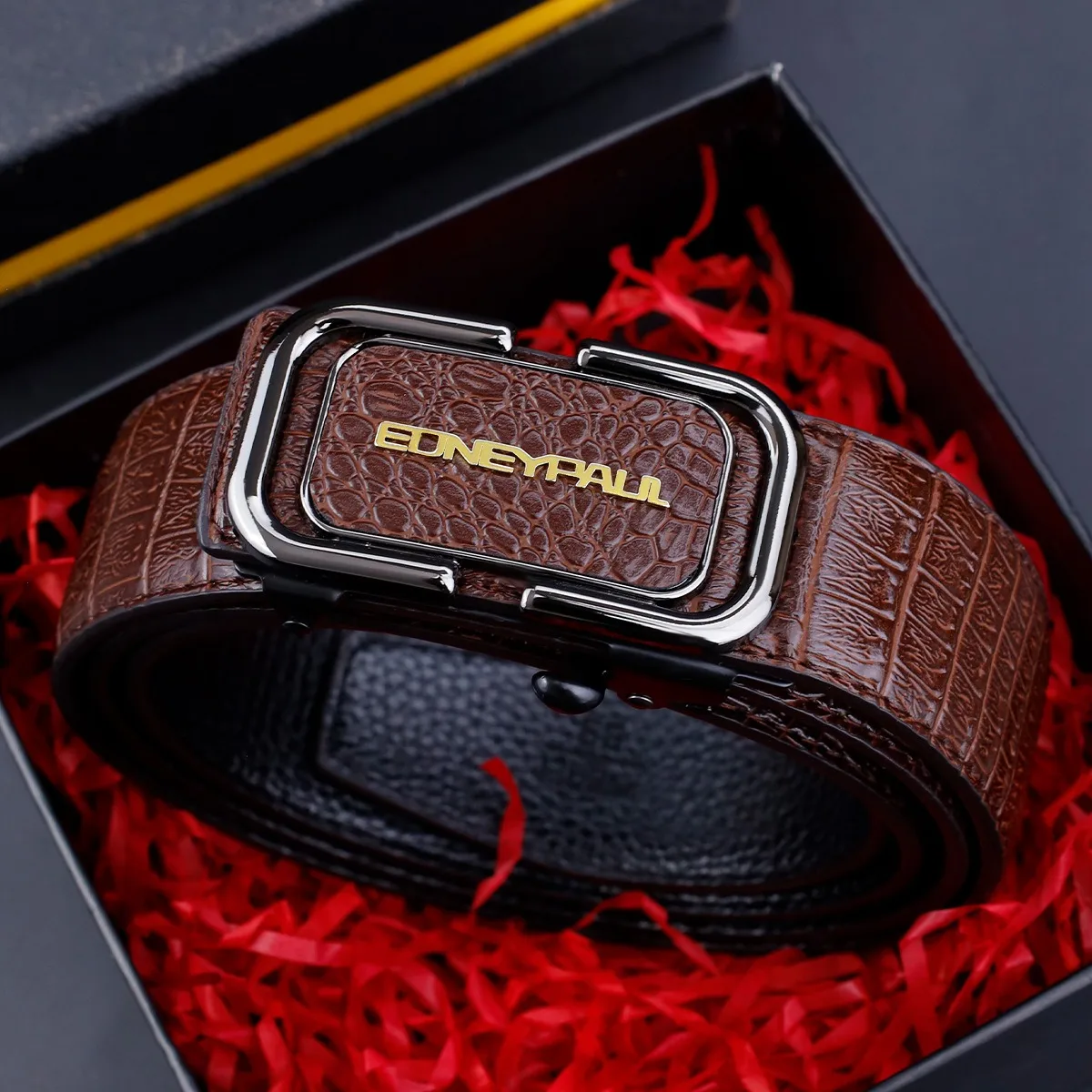 Men's Belt with Automatic Buckle - A Stylish Accessory for Casual and Business Trousers, the Perfect Gift for Husband
Men's Belt with Automatic Buckle - A Stylish Accessory for Casual and Business Trousers, the Perfect Gift for Husband