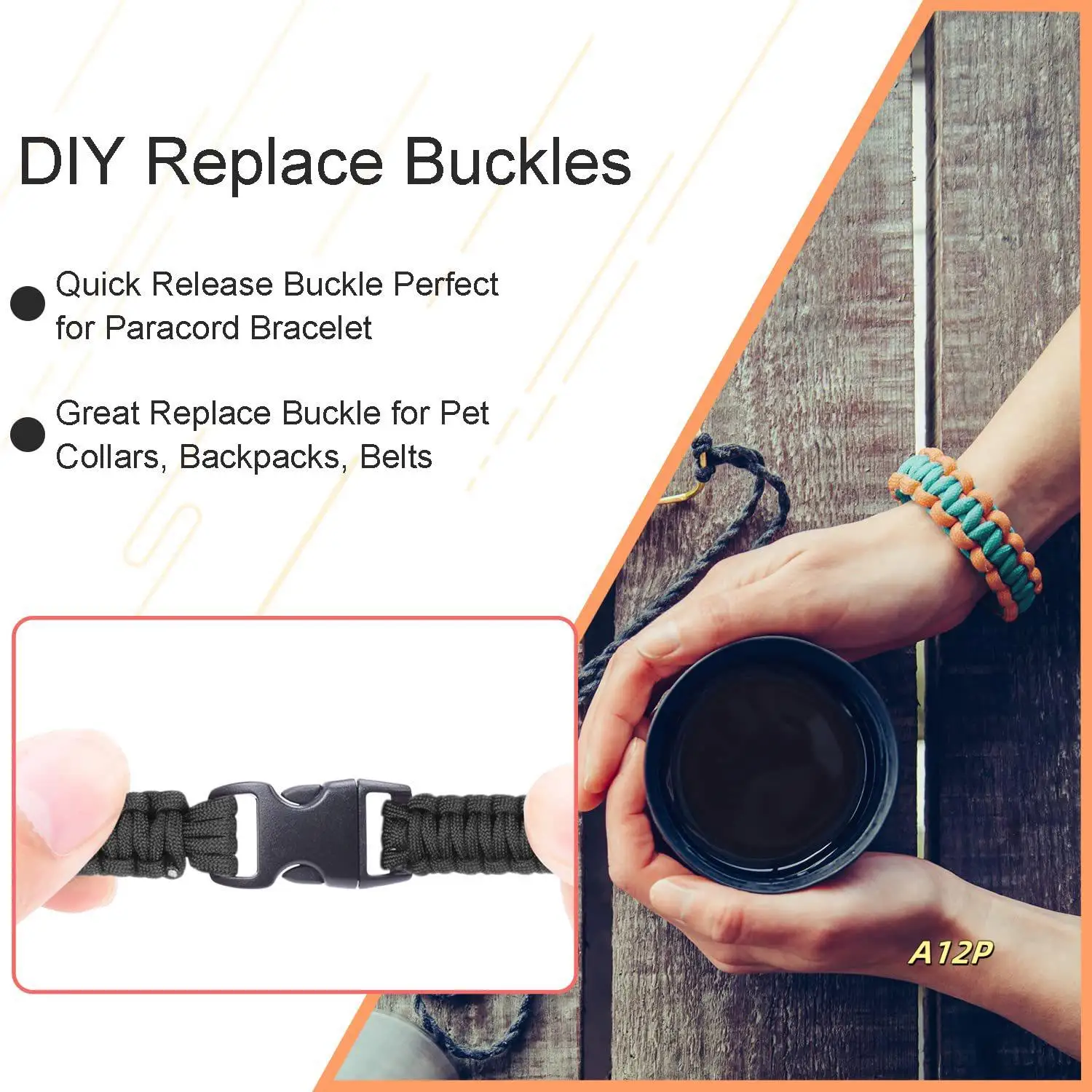 100Pieces Curved Side Release Plastic Black Buckles 3/8 10Mm Clasps Replace For Bracelet Backpacks Bags Decor 
100Pieces Curved Side Release Plastic Black Buckles 3/8 10Mm Clasps Replace For Bracelet Backpacks Bags Decor