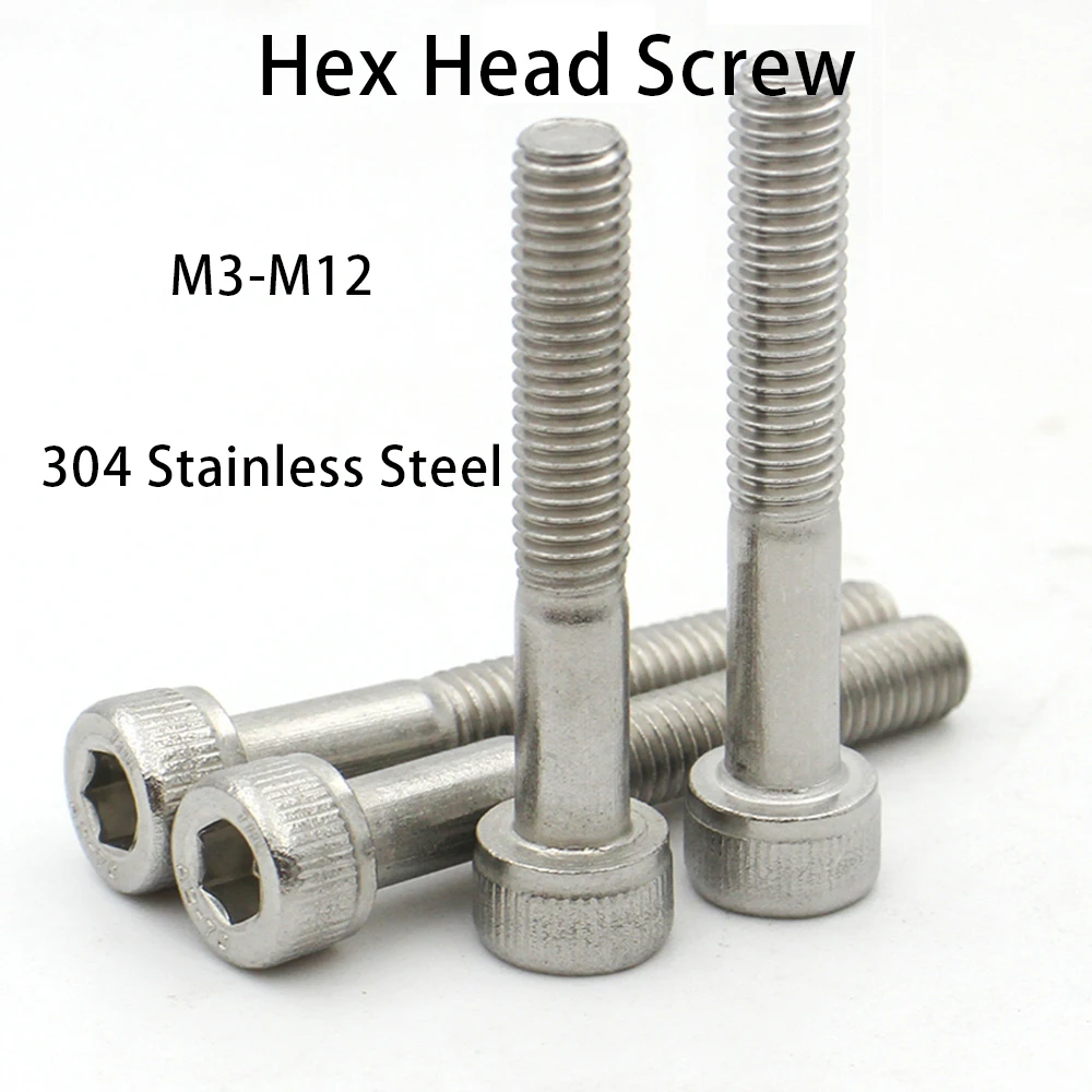 1/2/5/10pcs M3 M4 M5 M6 M8 M10 M12 304 Stainless Steel Allen Hexagon Hex Socket Cap Head Half Thread Screw Bolt Lengthened Long
1/2/5/10pcs M3 M4 M5 M6 M8 M10 M12 304 Stainless Steel Allen Hexagon Hex Socket Cap Head Half Thread Screw Bolt Lengthened Long