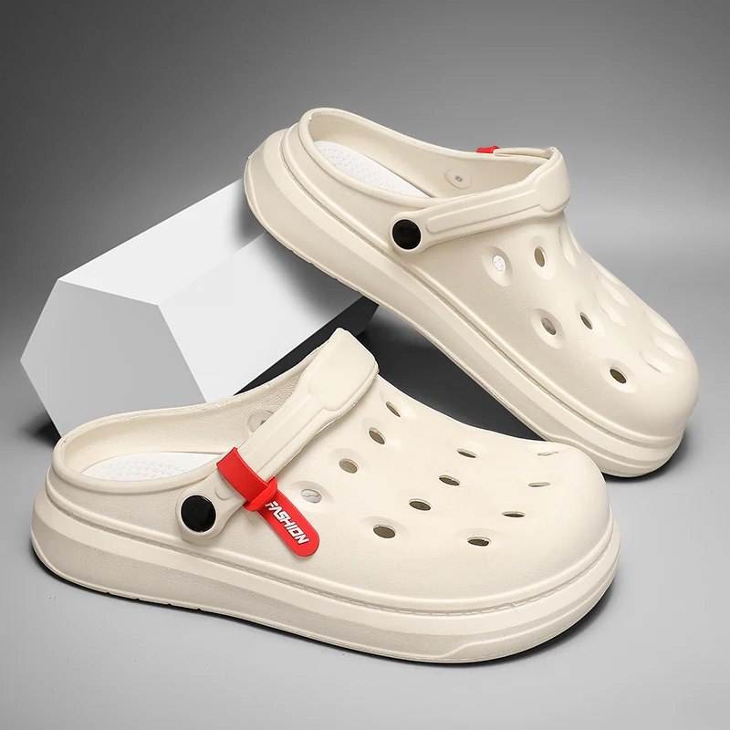 Men's Slippers EVA Hole Men's Sandals Non-Slip Slippers Thick Soft Platform Casual Slides Fashion Mules Shoes Outdoor Big Size
Men's Slippers EVA Hole Men's Sandals Non-Slip Slippers Thick Soft Platform Casual Slides Fashion Mules Shoes Outdoor Big Size