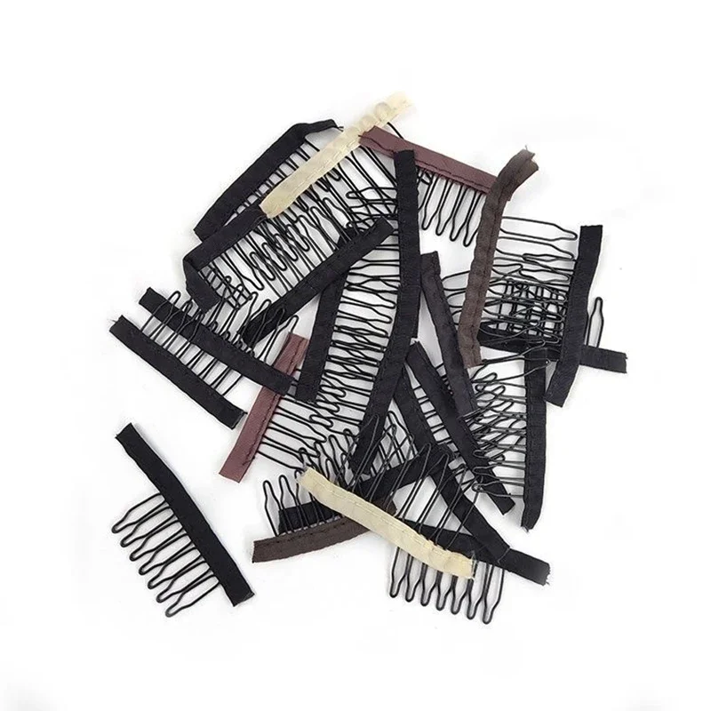 50Pcs Steel Wig Combs And Clips 4/5/6/7 Teeth Wig Comb with Cloth for Making Wig Caps Wig Secure Combs
50Pcs Steel Wig Combs And Clips 4/5/6/7 Teeth Wig Comb with Cloth for Making Wig Caps Wig Secure Combs