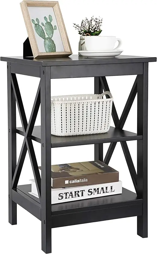 Nightstand Soa Side Table End Table with 3-Tier Storage Shel or Living Room, Bedroom, Oice, Aparent, Easy Assembly, Black
Nightstand Soa Side Table End Table with 3-Tier Storage Shel or Living Room, Bedroom, Oice, Aparent, Easy Assembly, Black