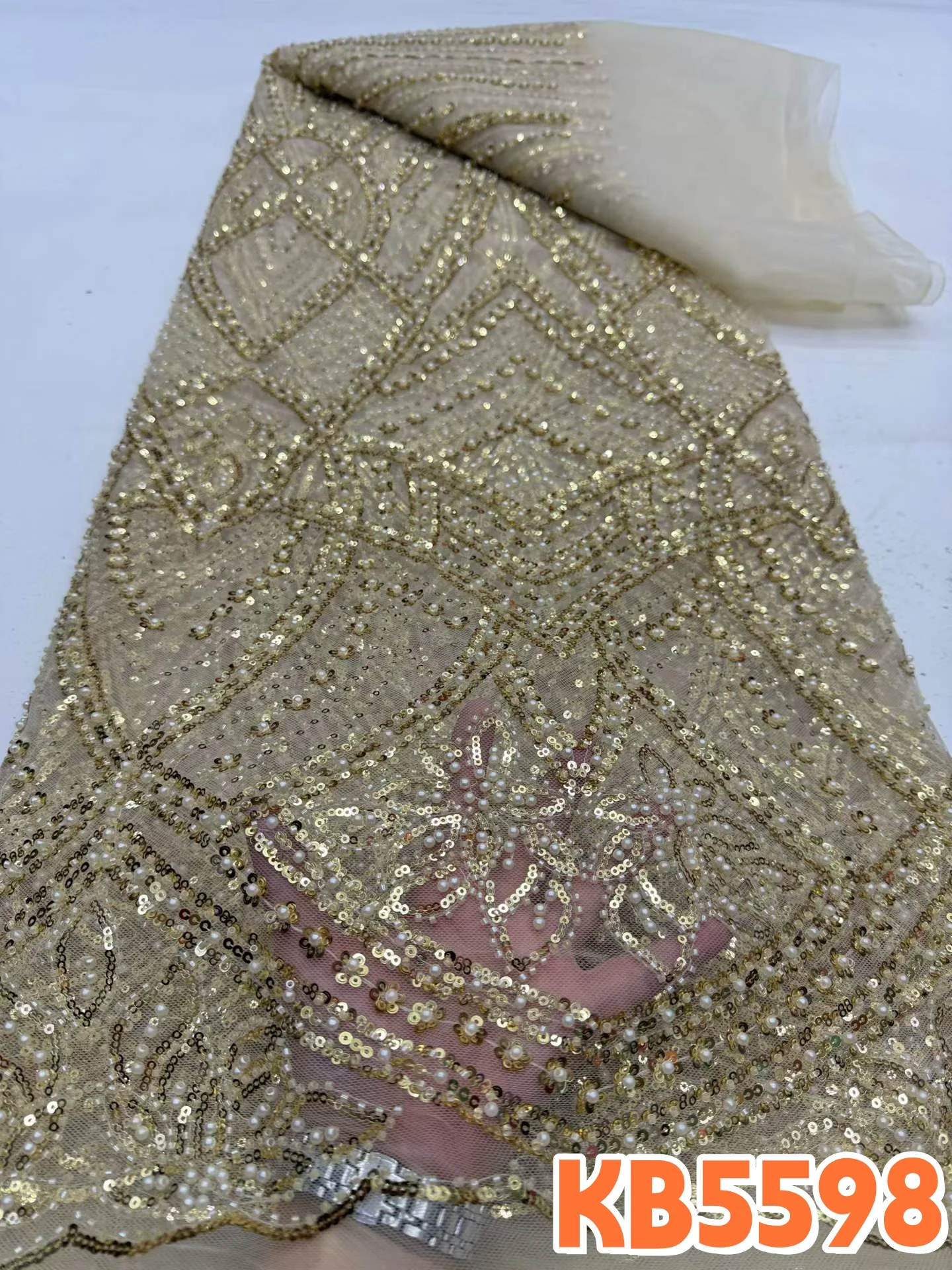 YLS French Mesh African Groom Lace Fabric 2026 High Quality Embroidery Beads Lace Nigerian Sequins Lace Fabric For Sewing KB5598
YLS French Mesh African Groom Lace Fabric 2026 High Quality Embroidery Beads Lace Nigerian Sequins Lace Fabric For Sewing KB5598