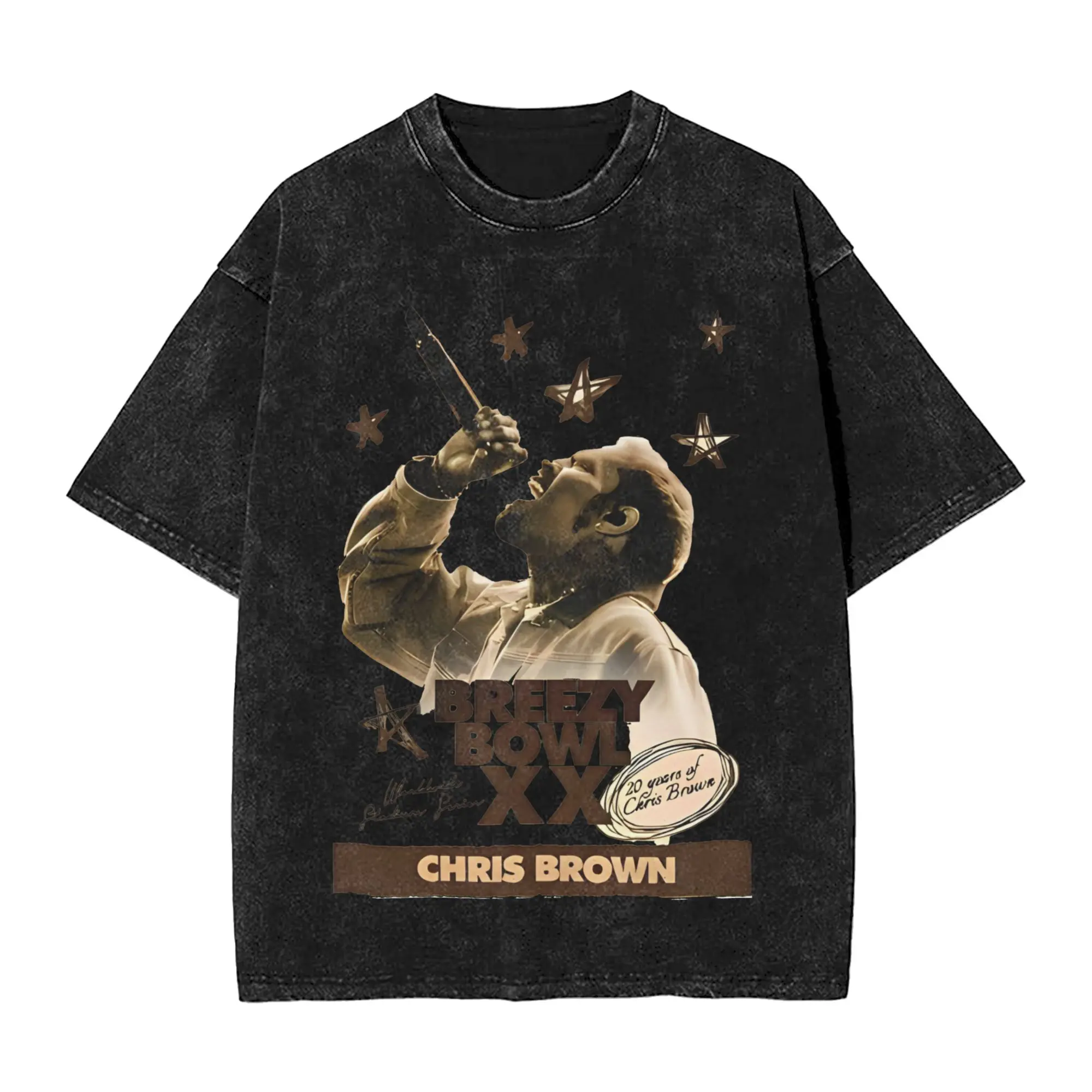 Cool Rapper Chris Brown Breezy Bowl XX Tour 2025 Washed T Shirt Novelty Harajuku Men Women Oversize Tee T-Shirts 100% Cotton
Cool Rapper Chris Brown Breezy Bowl XX Tour 2025 Washed T Shirt Novelty Harajuku Men Women Oversize Tee T-Shirts 100% Cotton