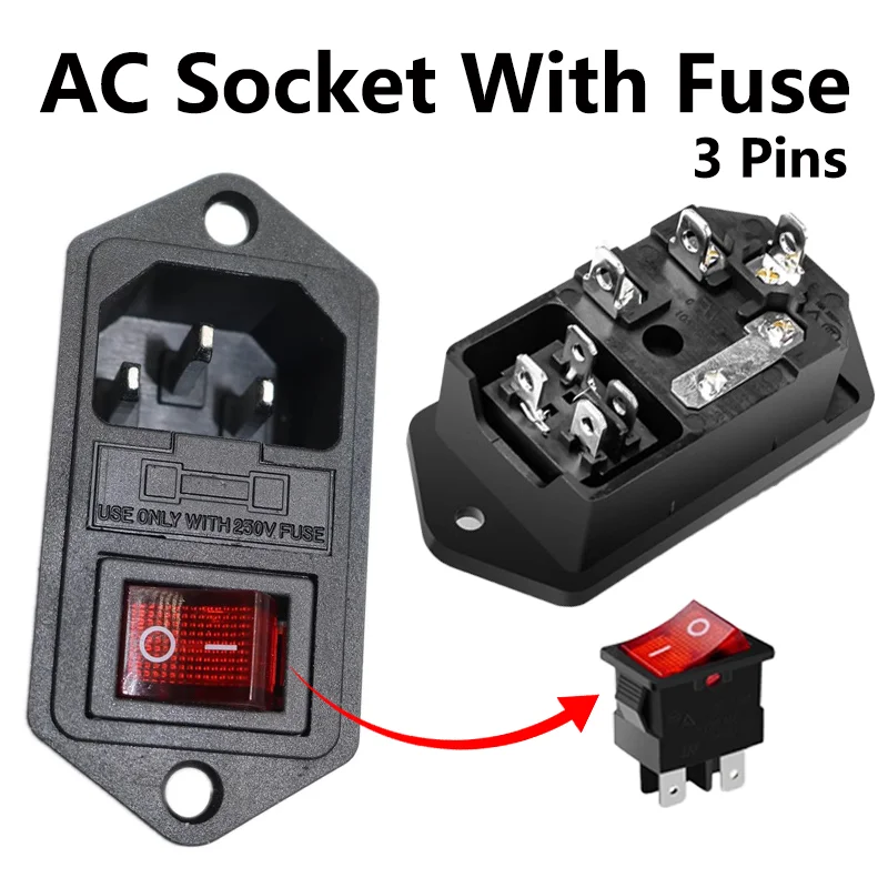 5/20/100 шт., электрические розетки 250 в 10 А IEC320 C14
5/20/100 шт., электрические розетки 250 в 10 А IEC320 C14