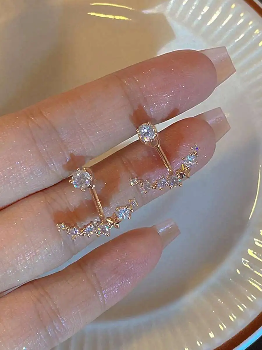 Fashion Crystal Star Moon Drop Earrings For Women Casual Daily Party
Fashion Crystal Star Moon Drop Earrings For Women Casual Daily Party