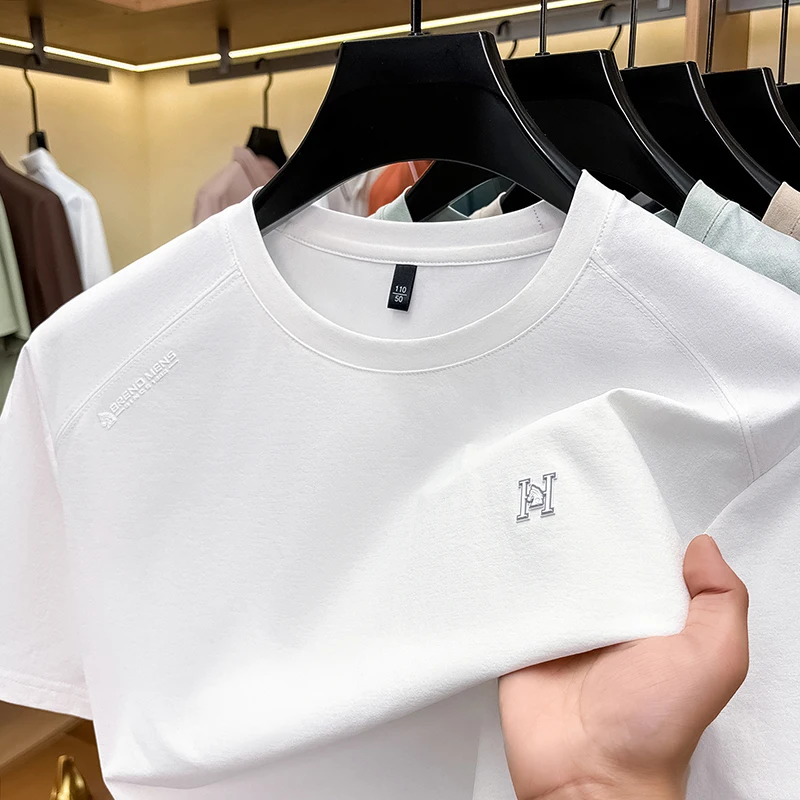 Luxury brand letter embossed short sleeve T-shirt men's summer new fashion casual round neck high-end comfort breathable top
Luxury brand letter embossed short sleeve T-shirt men's summer new fashion casual round neck high-end comfort breathable top