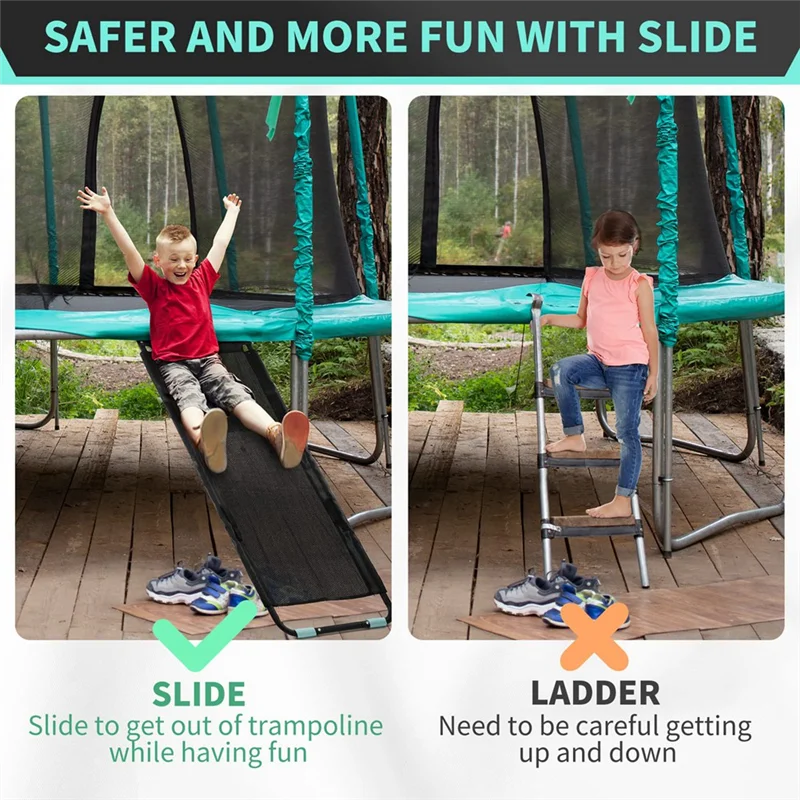 B93B-Universal Trampoline Slide With Handles,Outdoor Trampoline Slide Attachment For Kids Climb Up & Slide Down Durable Easy To
B93B-Universal Trampoline Slide With Handles,Outdoor Trampoline Slide Attachment For Kids Climb Up & Slide Down Durable Easy To