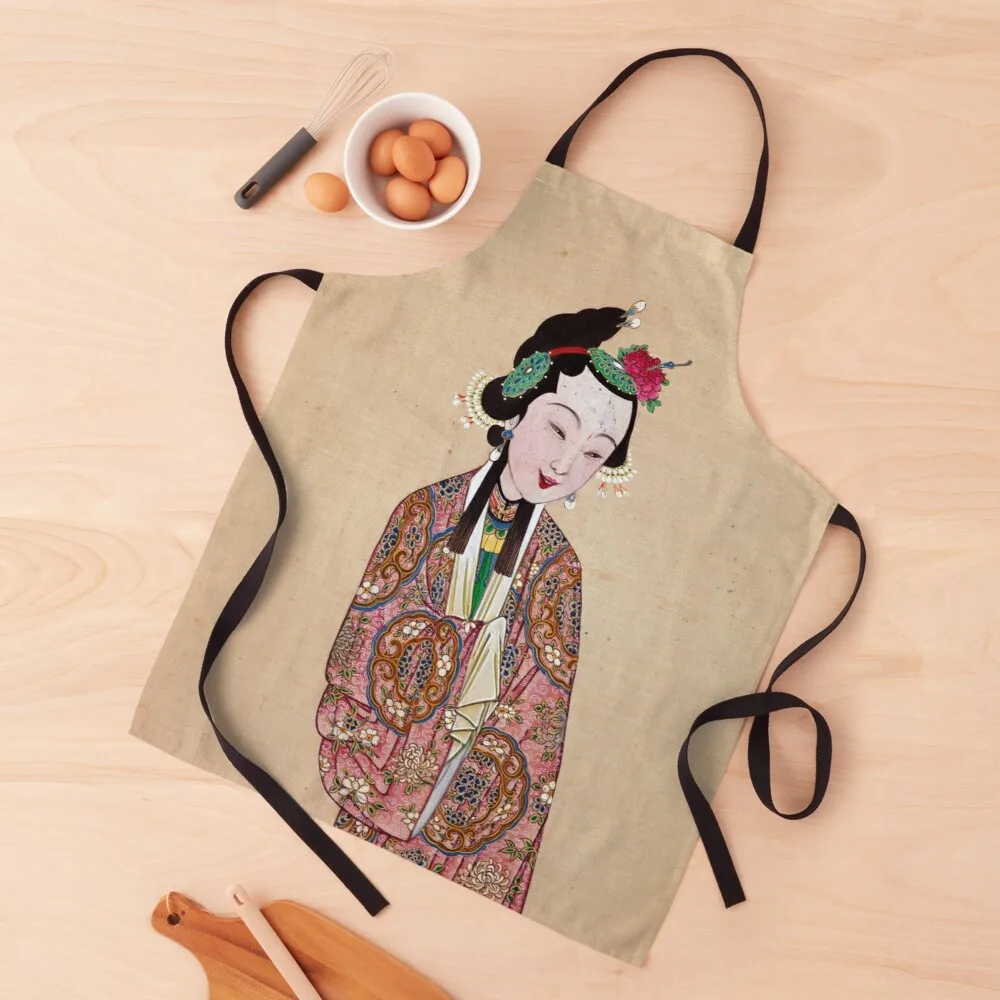 One hundred portraits of Peking opera characters Miss Chang Apron kitchen accessories custom apron 
One hundred portraits of Peking opera characters Miss Chang Apron kitchen accessories custom apron