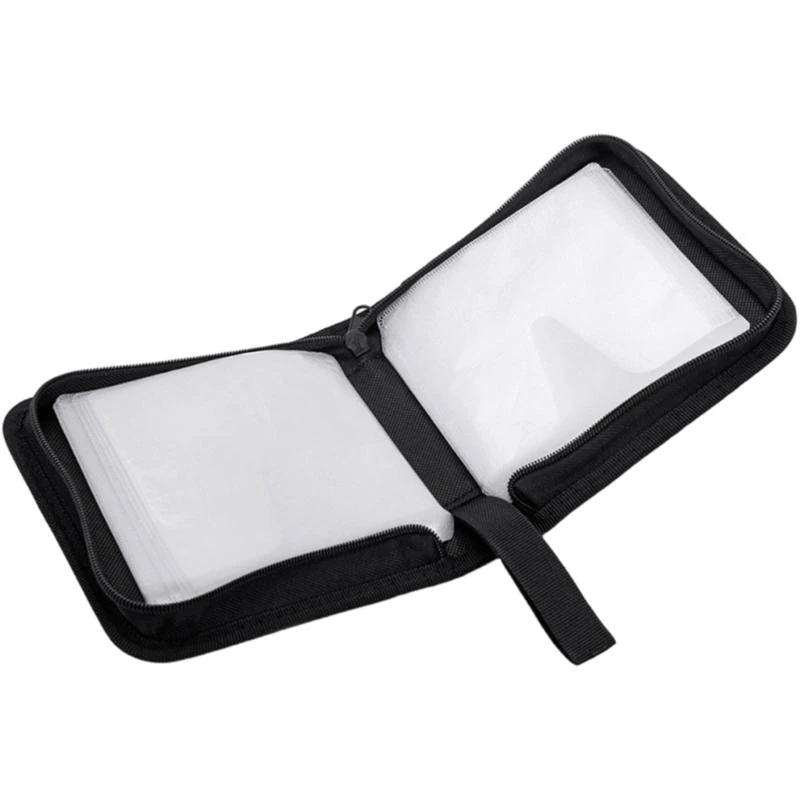 Q22A Очень большой бумажник на 40 компакт-дисков, конструкция из искусственной кожи, надежное удержание дисков
Q22A Очень большой бумажник на 40 компакт-дисков, конструкция из искусственной кожи, надежное удержание дисков