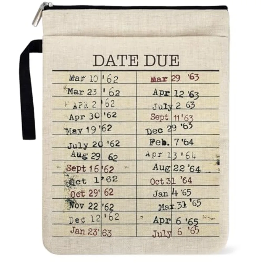Library Date Due Book Sleeve Book Bag Gifts for Book Lover, Paperback Sleeve for Librarian Lovers Bookish Group Club Gifts for
Library Date Due Book Sleeve Book Bag Gifts for Book Lover, Paperback Sleeve for Librarian Lovers Bookish Group Club Gifts for