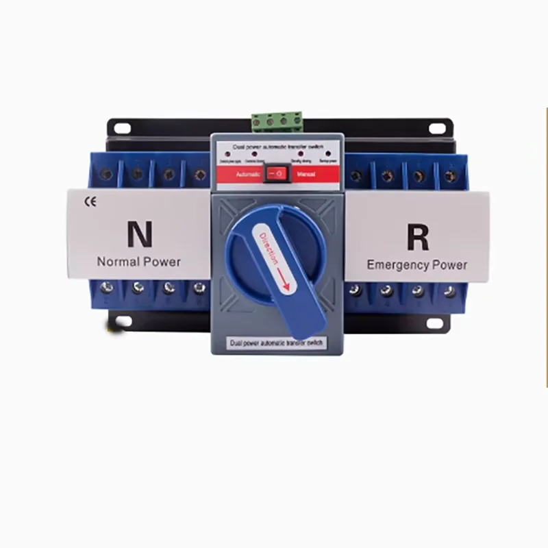Dual power automatic transfer switch 4P 63A CB level three-phase four wire ATS mini dual power transfer switch
Dual power automatic transfer switch 4P 63A CB level three-phase four wire ATS mini dual power transfer switch