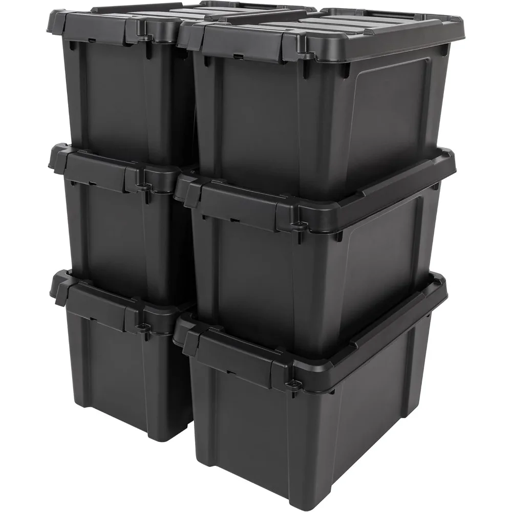 Lockable Storage Bins with Lids, 6 Pack, Stackable Containers, Garage Organizing Bins Moving Tubs, Storage Box
Lockable Storage Bins with Lids, 6 Pack, Stackable Containers, Garage Organizing Bins Moving Tubs, Storage Box