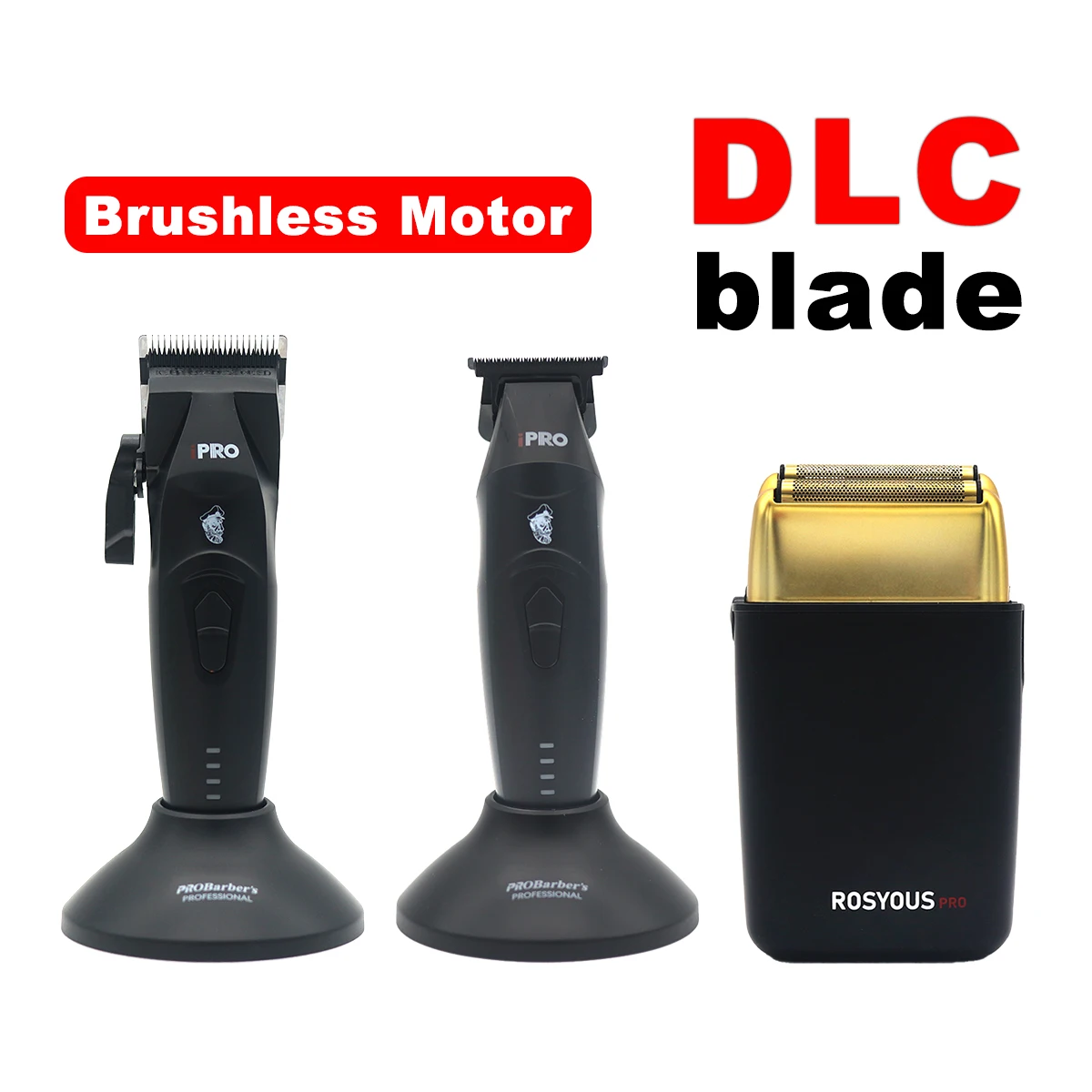 Hair Clippers Men Professional Kit DLC Blade Brushless Motor 10000RPM Men's Barber Professional Hair Cutting Machine
Hair Clippers Men Professional Kit DLC Blade Brushless Motor 10000RPM Men's Barber Professional Hair Cutting Machine