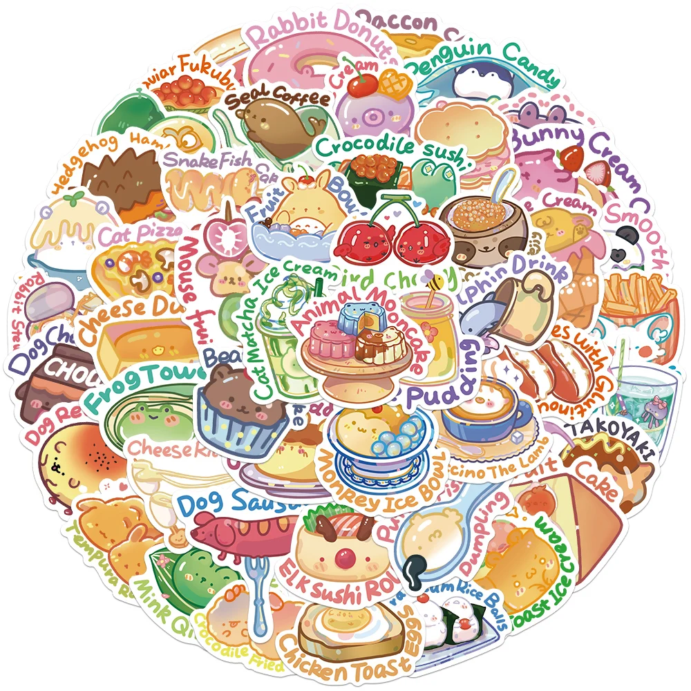 50pcs Cartoon Kawaii dessert Food graffiti Sticker for DIY Luggage Laptop Motorcycle Sticker
50pcs Cartoon Kawaii dessert Food graffiti Sticker for DIY Luggage Laptop Motorcycle Sticker