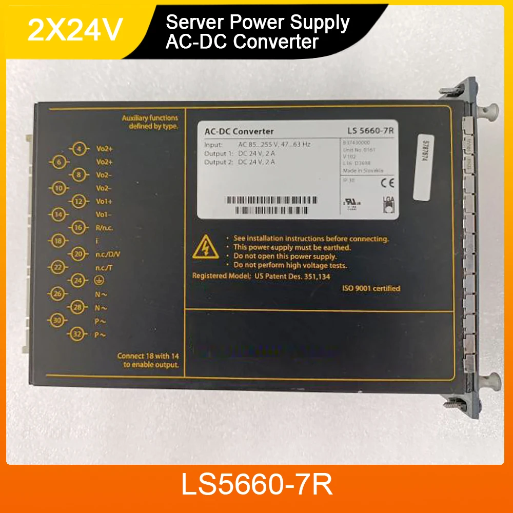 LS5660-7R для преобразователя переменного и постоянного тока Power-one 2X24 В, источника питания устройства
LS5660-7R для преобразователя переменного и постоянного тока Power-one 2X24 В, источника питания устройства