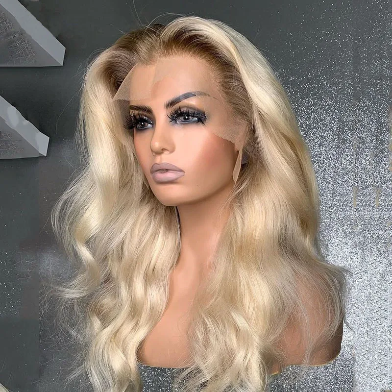 Soft Preplucked 26Inch Long Body Wave Ombre Blonde 613 180Density Natural Hairline Deep Lace Front Wig For Black Women Baby Hair
Soft Preplucked 26Inch Long Body Wave Ombre Blonde 613 180Density Natural Hairline Deep Lace Front Wig For Black Women Baby Hair
