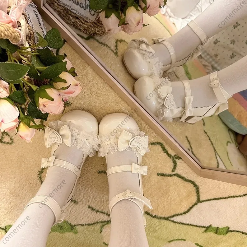 Women's Sweet Lovely Mary Jane Shoes Court Style Bow Lolita Low Heel Small Leather Shoes Female Summer Elegant Princess Shoes
Women's Sweet Lovely Mary Jane Shoes Court Style Bow Lolita Low Heel Small Leather Shoes Female Summer Elegant Princess Shoes