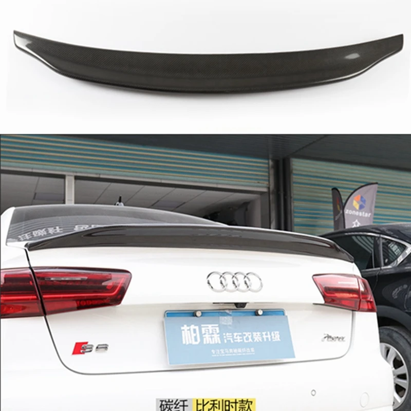 For Audi A6 C7 Spoiler S6 Carbon Fiber Spoiler Rear Trunk Wing For Audi A6 C7 / 4G 2012 - UP Fit 4-Door Sedan Only
For Audi A6 C7 Spoiler S6 Carbon Fiber Spoiler Rear Trunk Wing For Audi A6 C7 / 4G 2012 - UP Fit 4-Door Sedan Only