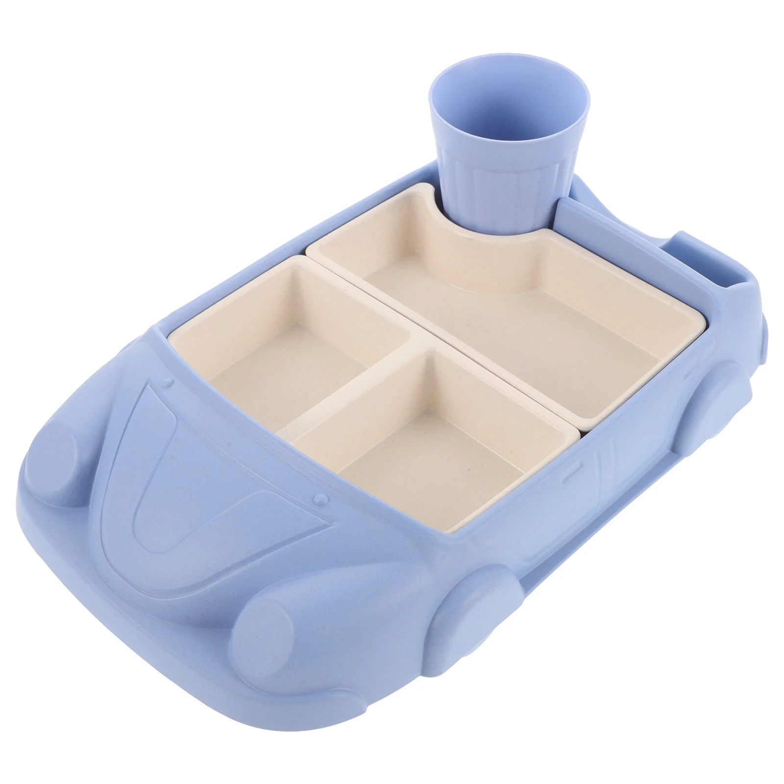 Suckers Car-shaped Dinner Tray Baby Dishes Separate Plates Food with Water Cup Blue
Suckers Car-shaped Dinner Tray Baby Dishes Separate Plates Food with Water Cup Blue