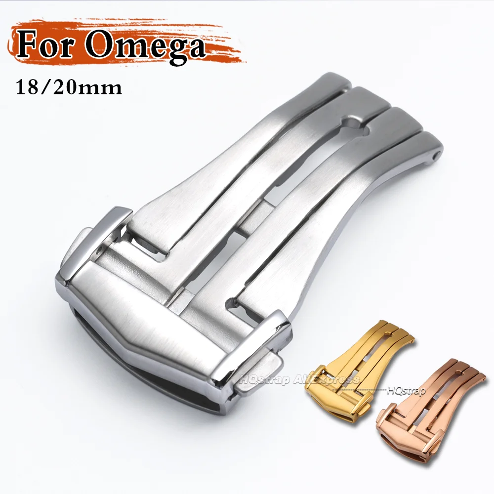 Stainless Steel Watch Buckle 18mm 20mm for Omega Watch Band Clasp Universal Buckle Metal Matte Deployment Button Folding Buckle
Stainless Steel Watch Buckle 18mm 20mm for Omega Watch Band Clasp Universal Buckle Metal Matte Deployment Button Folding Buckle