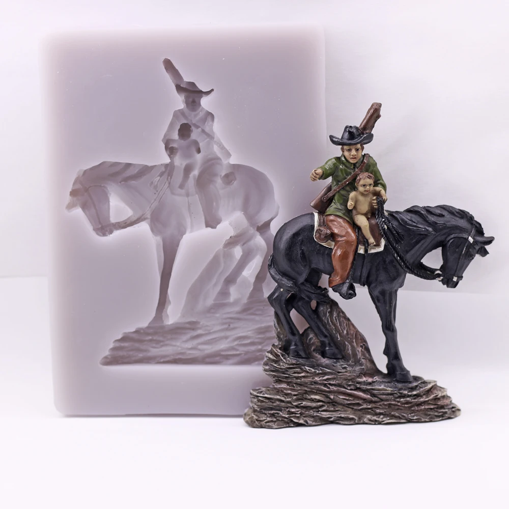 Cowboy Father Son Silicone Fondant Mold Icing Chocolate Pastry Baking Decor Sugarcraft Tools Cowgirl DIY Polymers Resins Mould
Cowboy Father Son Silicone Fondant Mold Icing Chocolate Pastry Baking Decor Sugarcraft Tools Cowgirl DIY Polymers Resins Mould