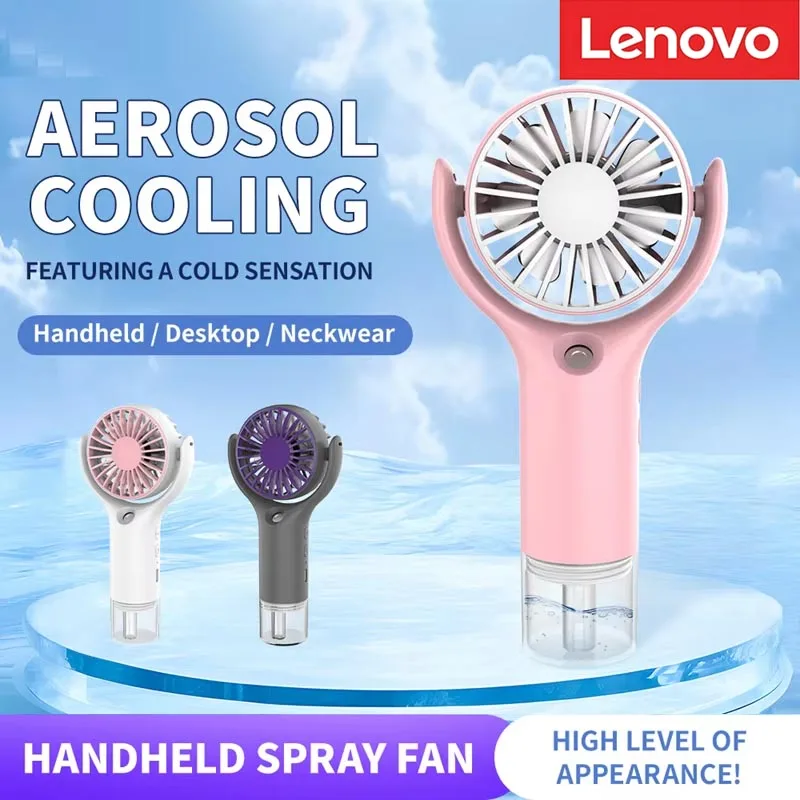 Lenovo New Hand-held Spray Fan Desktop Fan Humidification Refrigeration Portable Neck Hanging Fan For Student Dormitory
Lenovo New Hand-held Spray Fan Desktop Fan Humidification Refrigeration Portable Neck Hanging Fan For Student Dormitory