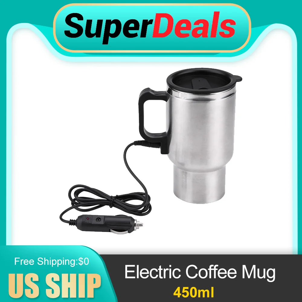 Электрическая кофейная кружка 12 В, 450 мл, электрическая чашка из нержавеющей стали с подогревом для путешествий, чашка для кофе, чая, автомобильная кружка, электрический чайник для воды
Электрическая кофейная кружка 12 В, 450 мл, электрическая чашка из нержавеющей стали с подогревом для путешествий, чашка для кофе, чая, автомобильная кружка, электрический чайник для воды