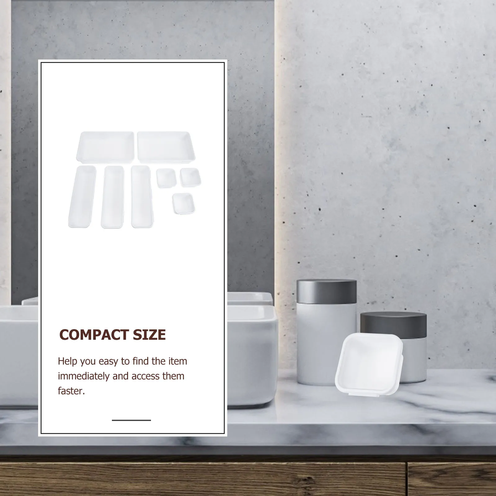 1Set Drawer Storage Boxes Plastic Organizer Smooth Surface Customizable Layout Makeup Desk Sundries Storage Tray Organizer
1Set Drawer Storage Boxes Plastic Organizer Smooth Surface Customizable Layout Makeup Desk Sundries Storage Tray Organizer