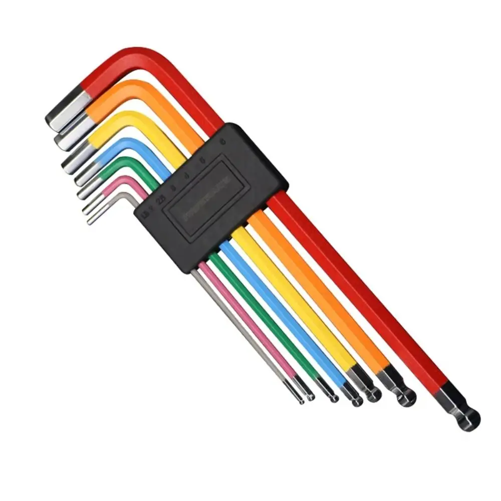 7Pcs Colorful Bicycle Hex Key Set 1.5/2/2.5/3/4/5/6mm Multifunctional Hexagon Spanner Rust-proof High Hardness Hexagonal Wrench
7Pcs Colorful Bicycle Hex Key Set 1.5/2/2.5/3/4/5/6mm Multifunctional Hexagon Spanner Rust-proof High Hardness Hexagonal Wrench