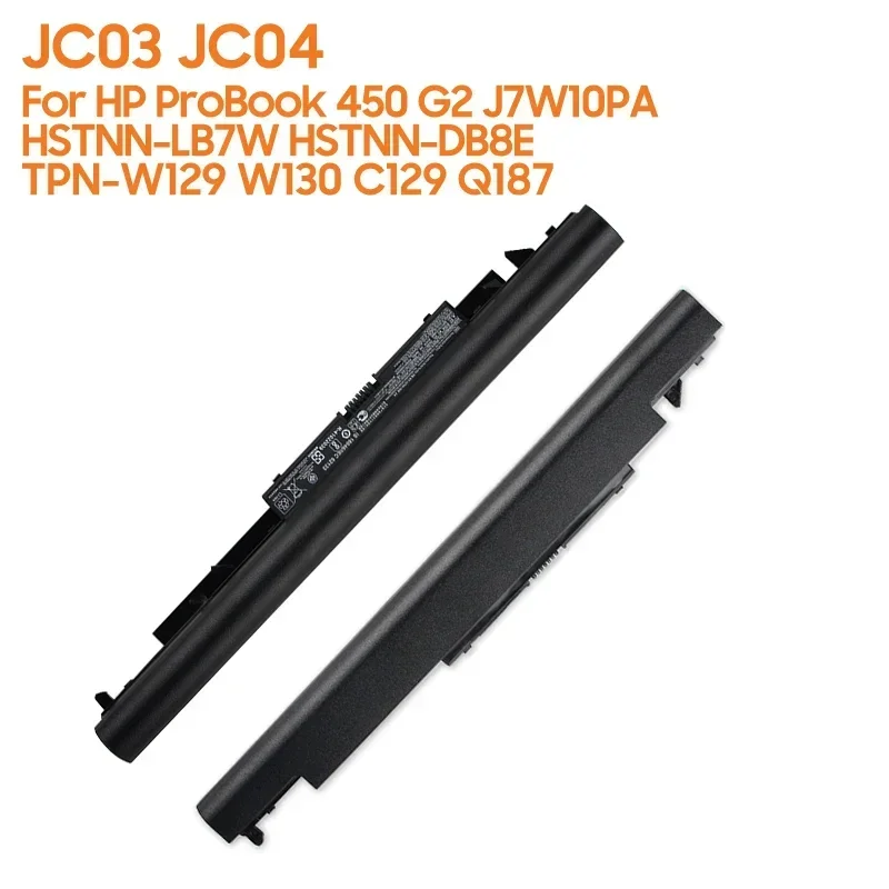 New Replacement Battery JC03 JC04 For HP ProBook 450 G2 L7Z04PA HSTNN-LB7W HSTNN-DB8E TPN-Q187 Q186 W130 W129 C130 2700mAh
New Replacement Battery JC03 JC04 For HP ProBook 450 G2 L7Z04PA HSTNN-LB7W HSTNN-DB8E TPN-Q187 Q186 W130 W129 C130 2700mAh