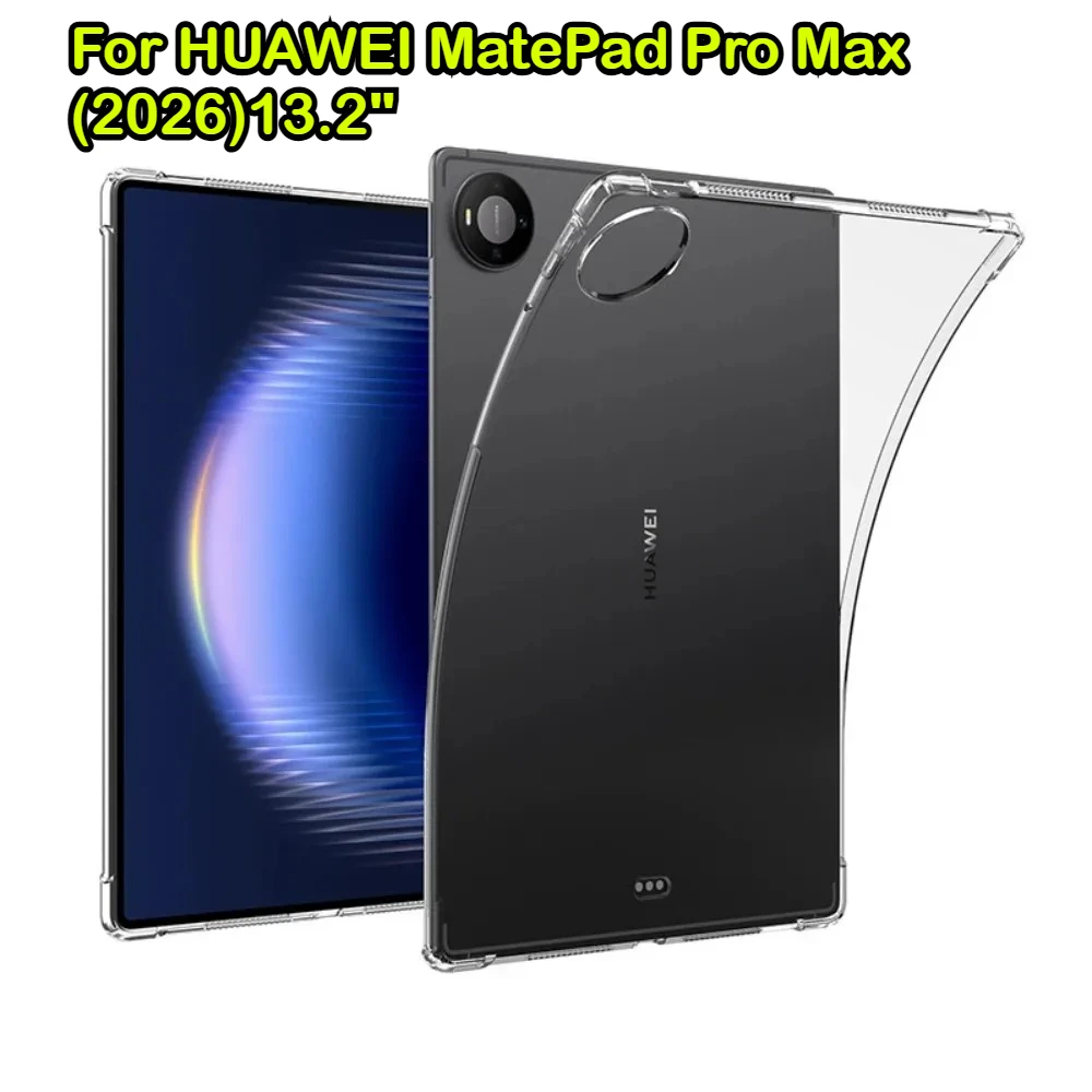 Ultra Slim Soft TPU Transparent Case for HUAWEI MatePad Pro Max (2026)13.2" Air 11.5 S 12X Mini 8.8 Four Corners Anti-drop Cover
Ultra Slim Soft TPU Transparent Case for HUAWEI MatePad Pro Max (2026)13.2" Air 11.5 S 12X Mini 8.8 Four Corners Anti-drop Cover