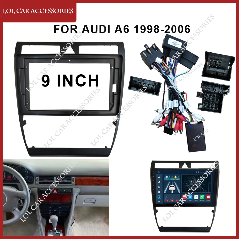 9 дюймов для AUDI A6 1998-2006 автомобильное радио MP5 GPS Android стереоплеер 2 Din головное устройство навигации панель приборной панели установка рамки
9 дюймов для AUDI A6 1998-2006 автомобильное радио MP5 GPS Android стереоплеер 2 Din головное устройство навигации панель приборной панели установка рамки
