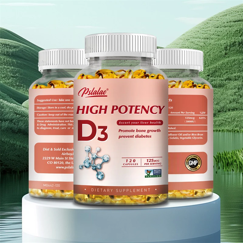Vitamin D3 - Helps Support Muscle and Nerve Health, Bone Density, Teeth and Skin, Heart Health
Vitamin D3 - Helps Support Muscle and Nerve Health, Bone Density, Teeth and Skin, Heart Health