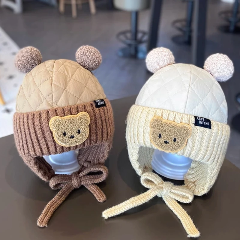 Knitted Hat with Bear & Ears Warm & Trendy Children Hat for Baby Boys & Girls QX2D
Knitted Hat with Bear & Ears Warm & Trendy Children Hat for Baby Boys & Girls QX2D
