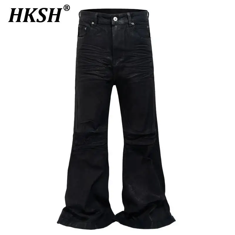 HKSH Весна Осень Новые Мужчины Tide Y2K Американская High Street Мода Джинсовые Брюки с вощеным покрытием Шикарные широкие расклешенные джинсы Ins HK5366
HKSH Весна Осень Новые Мужчины Tide Y2K Американская High Street Мода Джинсовые Брюки с вощеным покрытием Шикарные широкие расклешенные джинсы Ins HK5366