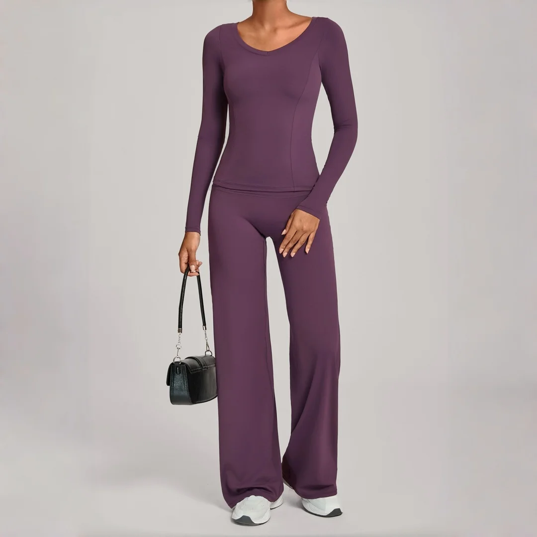 Женская футболка, брюки с прямыми штанинами, комплект для йоги, узкие брюки с длинными рукавами, спортивный костюм для фитнеса, одежда для бега, тренировки, комплект для йоги в тренажерном зале
Женская футболка, брюки с прямыми штанинами, комплект для йоги, узкие брюки с длинными рукавами, спортивный костюм для фитнеса, одежда для бега, тренировки, комплект для йоги в тренажерном зале