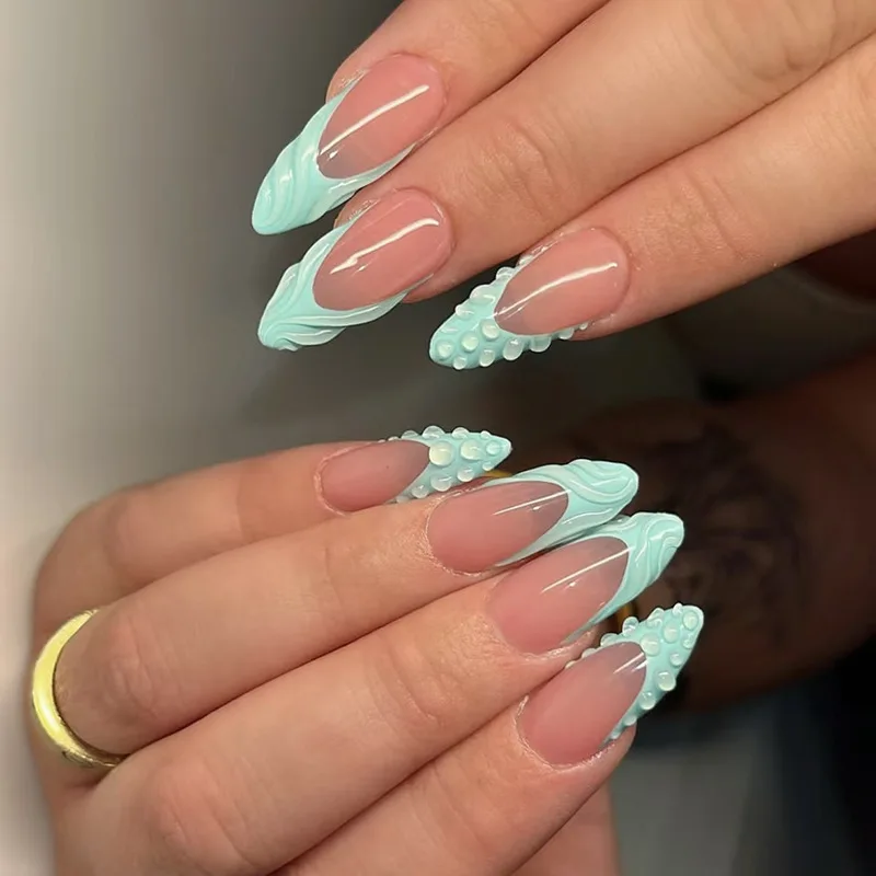 24pcs French Press on Nails Star Shell Pearl Almond Full Coverage Nail Pieces for Women&Girl Removable Wearable Nail Daily Wear
24pcs French Press on Nails Star Shell Pearl Almond Full Coverage Nail Pieces for Women&Girl Removable Wearable Nail Daily Wear