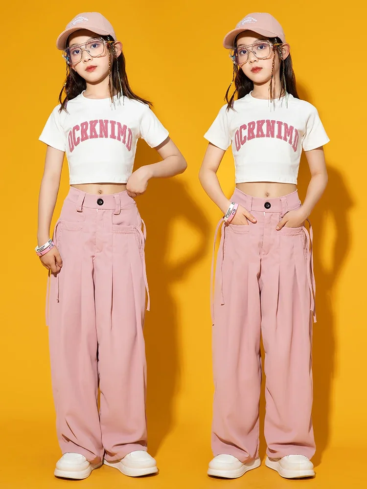 Summer Girls Jazz Dance Costumes Kids Tide Cool Stage Performance Clothing Suit Children Hip Hop Street Dance Practice Clothes
Summer Girls Jazz Dance Costumes Kids Tide Cool Stage Performance Clothing Suit Children Hip Hop Street Dance Practice Clothes