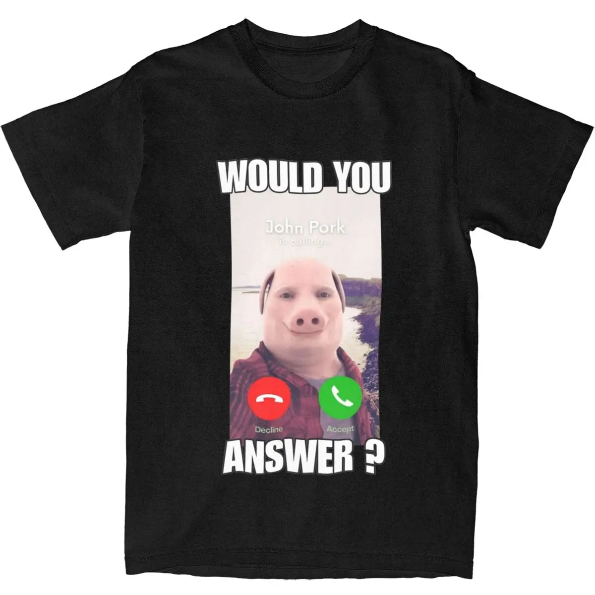 John Pork Is Calling Answer Call Phone T Shirt Summer Humor Funny Pig Lover T-Shirts Cotton Tee Shirt For Mens Short Sleeve Tees
John Pork Is Calling Answer Call Phone T Shirt Summer Humor Funny Pig Lover T-Shirts Cotton Tee Shirt For Mens Short Sleeve Tees