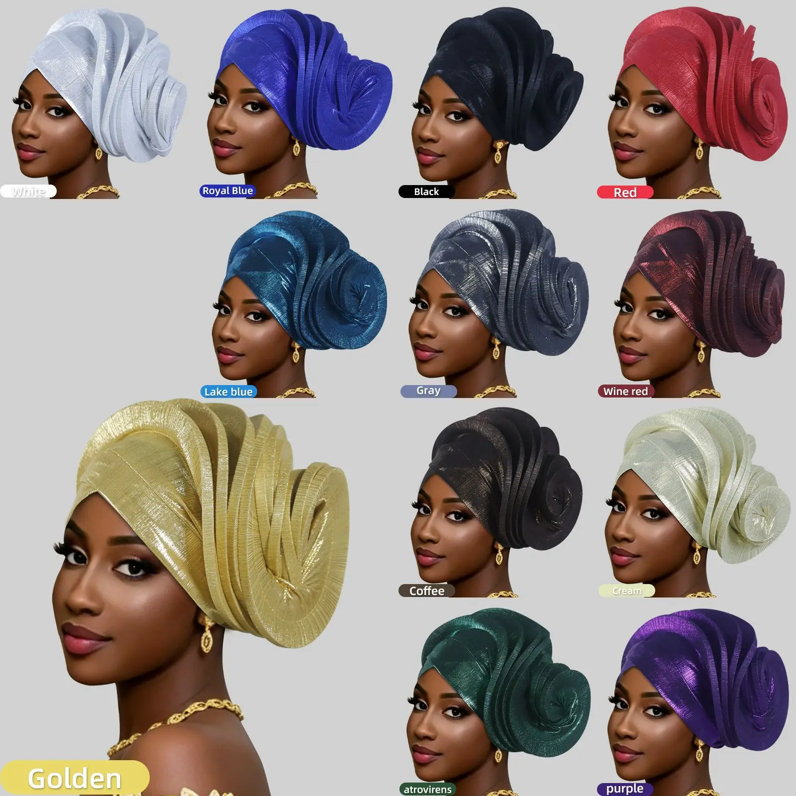 Fashion Women Elastic Ruffle African Turban Cap Lady Head Wraps Nigeria Wedding Auto Gele Headtie Party Headgear Headwear Hat
Fashion Women Elastic Ruffle African Turban Cap Lady Head Wraps Nigeria Wedding Auto Gele Headtie Party Headgear Headwear Hat