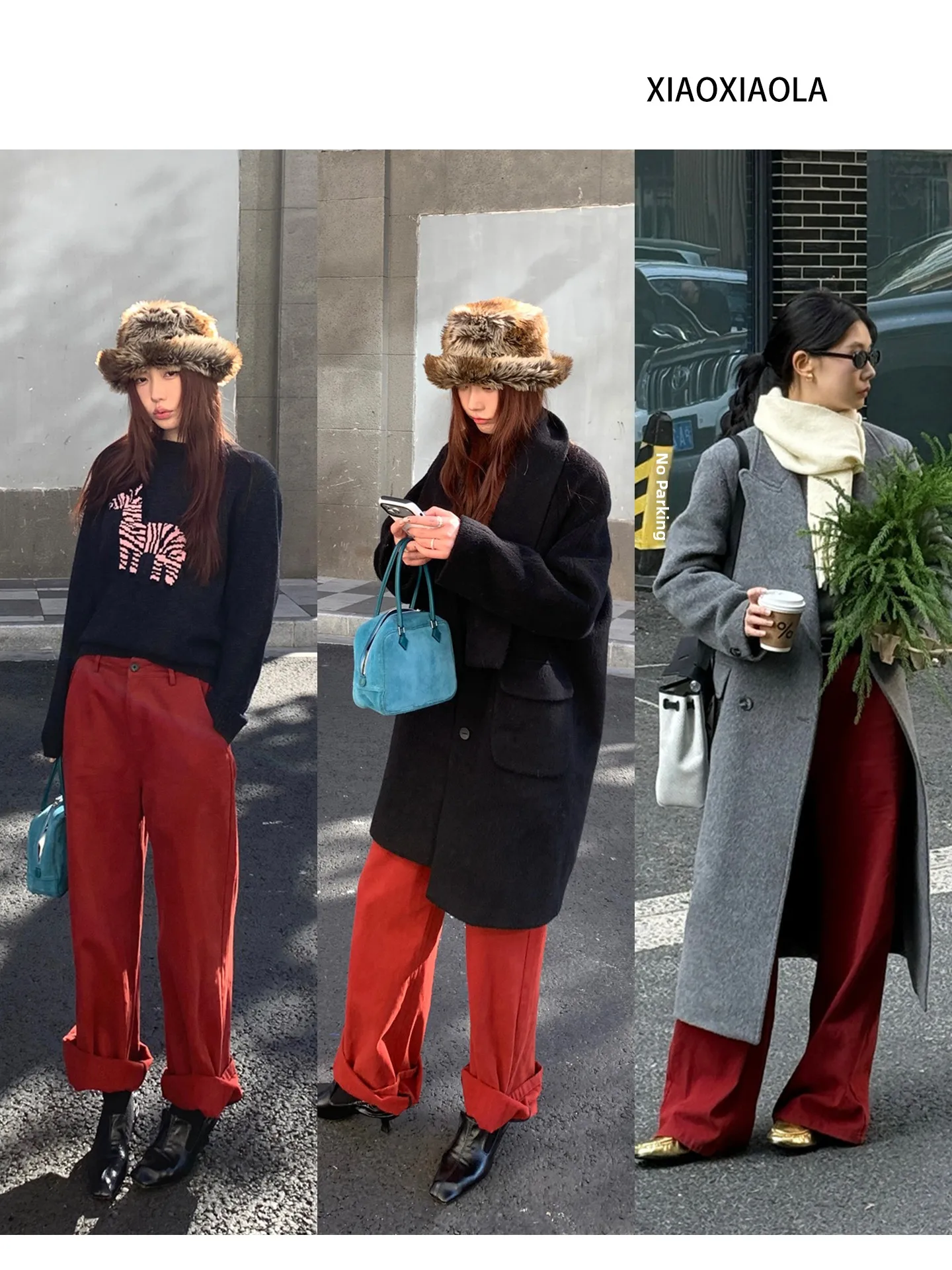 Red High Waist Wide Leg Denim Jeans Women's Loose Fit Straight Leg Long Pants Vintage Style Winter Collection Ladies' Jeans
Red High Waist Wide Leg Denim Jeans Women's Loose Fit Straight Leg Long Pants Vintage Style Winter Collection Ladies' Jeans
