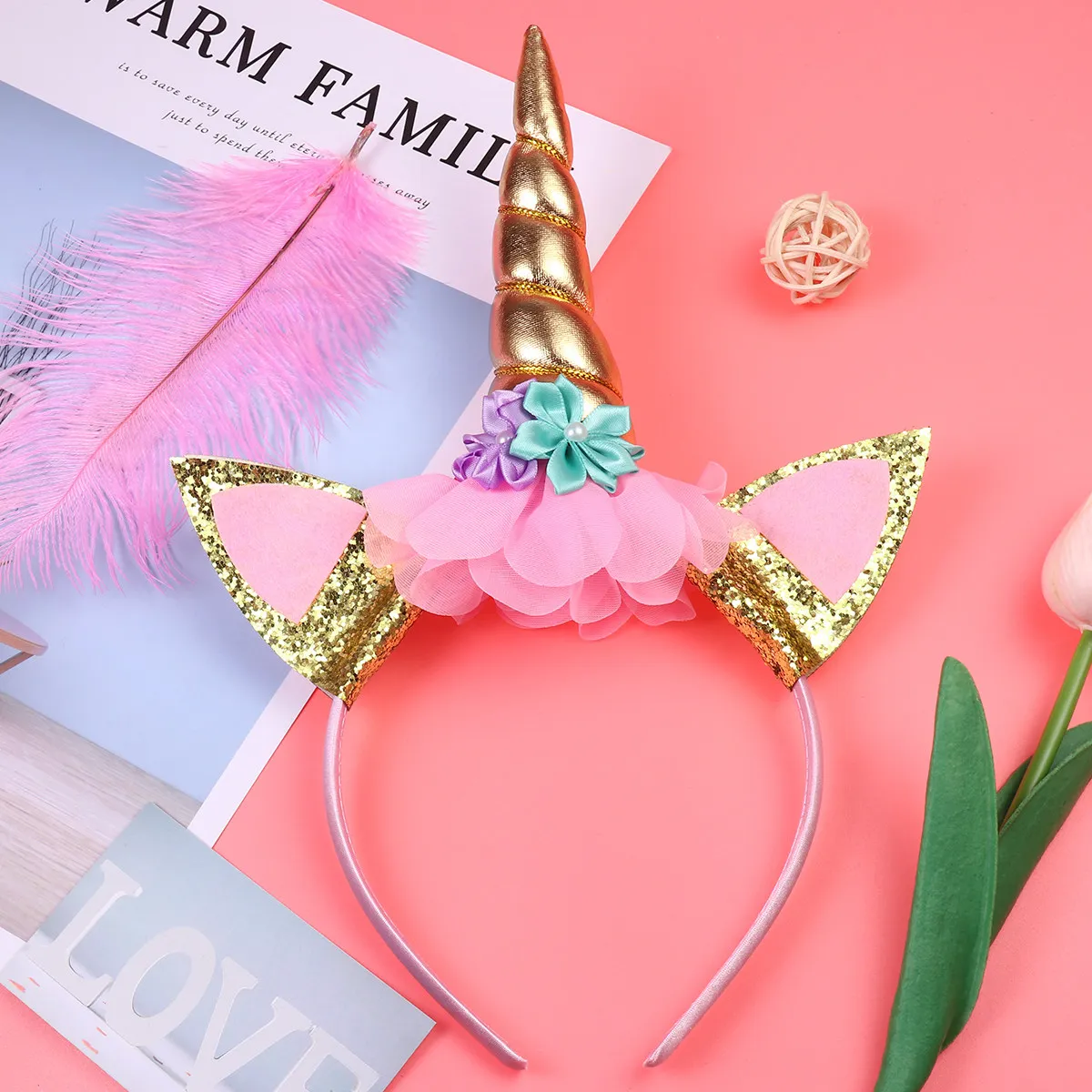 Headbands for Girls Unicorn Headpiece Party Accessories Hairband Headwear Golden Favor
Headbands for Girls Unicorn Headpiece Party Accessories Hairband Headwear Golden Favor