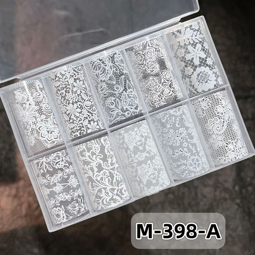 Lace Design Nail Foils Stripe Pattern Black White Nail Art Stickers Sequin Effect Leopard Print Nail Decorations Manicure DIY
Lace Design Nail Foils Stripe Pattern Black White Nail Art Stickers Sequin Effect Leopard Print Nail Decorations Manicure DIY