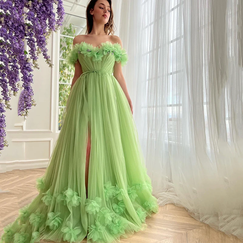 Thinyfull 2024 Sexy Prom Evening Dresses Off The Shoulder 3D Flower Party Prom Dress Green A-Line Cocktail Prom Gown Custom Size
Thinyfull 2024 Sexy Prom Evening Dresses Off The Shoulder 3D Flower Party Prom Dress Green A-Line Cocktail Prom Gown Custom Size