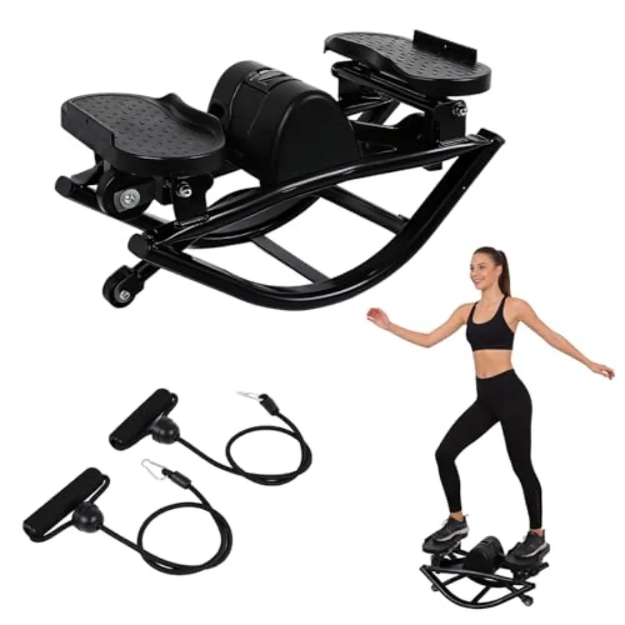 Home exercise stepper with resistance bands black and gray low-impact full-body workout with digital monitor for hip mobility a
Home exercise stepper with resistance bands black and gray low-impact full-body workout with digital monitor for hip mobility a