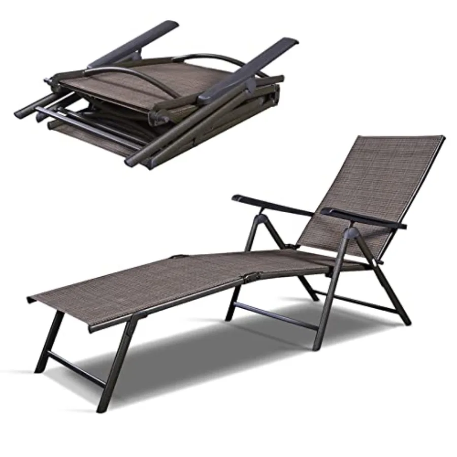 Patio Chaise Lounges, Outdoor Reclining Lounge Chairs with Adjustable Backrest and Heavy Duty Steel Frame, Recliner Chair for P
Patio Chaise Lounges, Outdoor Reclining Lounge Chairs with Adjustable Backrest and Heavy Duty Steel Frame, Recliner Chair for P