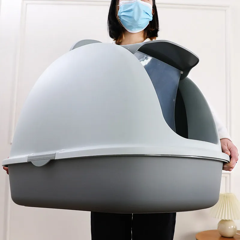 Cat Litter Box Extra Large Size Cat Toilet Anti-odor Kitten Litter Box Supplies Cat Litter Box Closed Лоток Для Кошек Закрый
Cat Litter Box Extra Large Size Cat Toilet Anti-odor Kitten Litter Box Supplies Cat Litter Box Closed Лоток Для Кошек Закрый